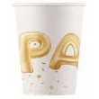 kubeczki papierowe gold party procos 200 ml 8 szt