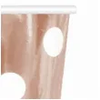 kubeczki papierowe grochy metalik rozowe zloto godan 266 ml 6 szt