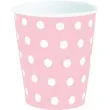 kubeczki papierowe grochy rozowy partypal 220 ml 6 szt