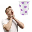 kubeczki papierowe groszki lawendowe godan 250 ml 6 szt