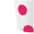 kubeczki papierowe groszki magentowe godan 250 ml 6 szt