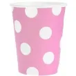 kubeczki papierowe groszki rozowe 270 ml 6 szt