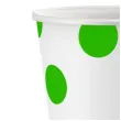 kubeczki papierowe groszki zielone godan 250 ml 6 szt