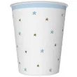 kubeczki papierowe gwiazdki blekitno zlote maki 250 ml 8 szt
