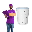 kubeczki papierowe gwiazdki blekitno zlote maki 250 ml 8 szt