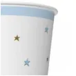 kubeczki papierowe gwiazdki blekitno zlote maki 250 ml 8 szt