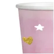 kubeczki papierowe gwiazdki i serca rozowy amscan 250 ml 8 szt