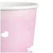 kubeczki papierowe gwiazdki i serca rozowy amscan 250 ml 8 szt