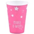 kubeczki papierowe gwiazdki rozowe jasne 200 ml 8 szt
