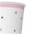 kubeczki papierowe gwiazdki rozowo zlote maki 250 ml 8 szt