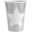 kubeczki papierowe gwiazdki srebrne santex 250 ml 10 szt