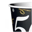 kubeczki papierowe happy birthday 50 urodziny b c czarny godan 250 ml 6 szt