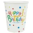 kubeczki papierowe happy birthday czakos 180 ml 6 szt