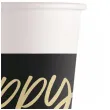 kubeczki papierowe happy birthday czarno bialy procos 200 ml 8 szt