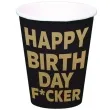 kubeczki papierowe happy birthday fucker folat 350 ml 8 szt