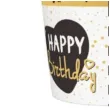 kubeczki papierowe happy birthday golden mix maki 250 ml 8 szt