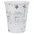 kubeczki papierowe happy birthday holo czakos 180 ml 6 szt