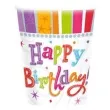 kubeczki papierowe happy birthday radiant amscan 266 ml 8 szt