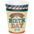 kubeczki papierowe hipster birthday creativeconverting 8 szt