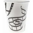 kubeczki papierowe hollywood biale santex 250 ml 10 szt