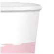 kubeczki papierowe impreza rozowo bialy amscan 250 ml 8 szt