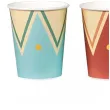 kubeczki papierowe jednorazowe cyrk kolorowe dekoracja na urodziny piknik 220 ml 6 szt