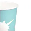 kubeczki papierowe jednorozec turkusowe arpex 200 ml 8 szt
