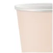kubeczki papierowe klasyczne rozowe jasne godan 250 ml 6 szt