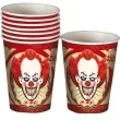 kubeczki papierowe klaun joker guirca 8 szt