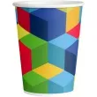 kubeczki papierowe klocki mix arpex 200 ml 8 szt