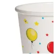 kubeczki papierowe kolorowe baloniki biale paw 250 ml 10 szt