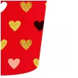 kubeczki papierowe kolorowe serduszka xoxo czerwony godan 250 ml 6 szt