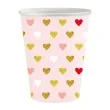 kubeczki papierowe kolorowe serduszka xoxo rozowy godan 250 ml 6 szt