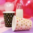 kubeczki papierowe kolorowe serduszka xoxo rozowy godan 250 ml 6 szt