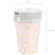 kubeczki papierowe kropki partydeco 260 ml 6 szt