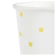 kubeczki papierowe kropki zlote biale partypal 220 ml 6 szt