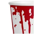 kubeczki papierowe krwiste bialo czerwone amscan 250 ml 8 szt