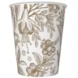 kubeczki papierowe kwiatowe wzory zlote maki 250 ml 8 szt