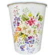 kubeczki papierowe kwiaty delicate flowers with dots maki 250 ml 8 szt