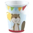 kubeczki papierowe lis i bobr mix amscan 250 ml 8 szt