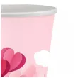 kubeczki papierowe love is in the air rozowy godan 250 ml 6 szt
