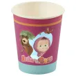 kubeczki papierowe masha and the bear masha i niedzwiedz smiffys 266 ml 8 szt