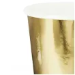 kubeczki papierowe metalic zloty partydeco 220 ml 6 szt