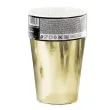 kubeczki papierowe metalic zloty partydeco 220 ml 6 szt