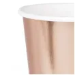 kubeczki papierowe metaliczne rozowe zloto partypal 220 ml 6 szt