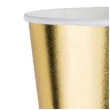 kubeczki papierowe metaliczne zlote czakos 180 ml 8 szt