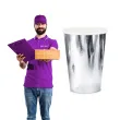 kubeczki papierowe metalik srebrny partydeco 220ml 6 sztuk