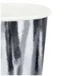 kubeczki papierowe metalik srebrny partydeco 220ml 6 sztuk