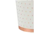 kubeczki papierowe miedziane kropeczki i paski biale santex 270 ml 10 szt