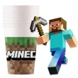 kubeczki papierowe minecraft procos 200 ml 8 szt